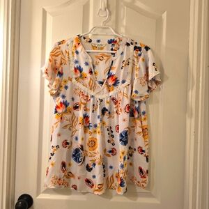 NWOT | Zac and Rachel Flowy Blouse | Size Medium